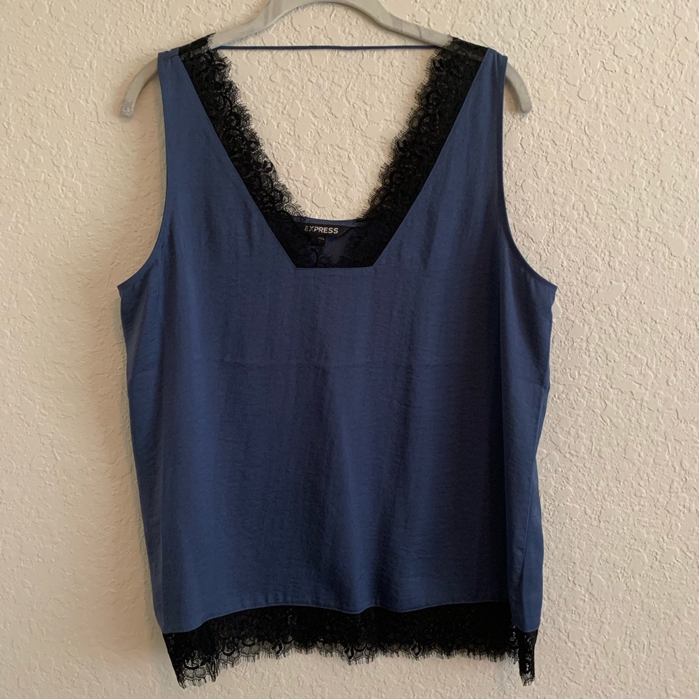 EXPRESS LACE TRIM TANK - Picture 3 of 5